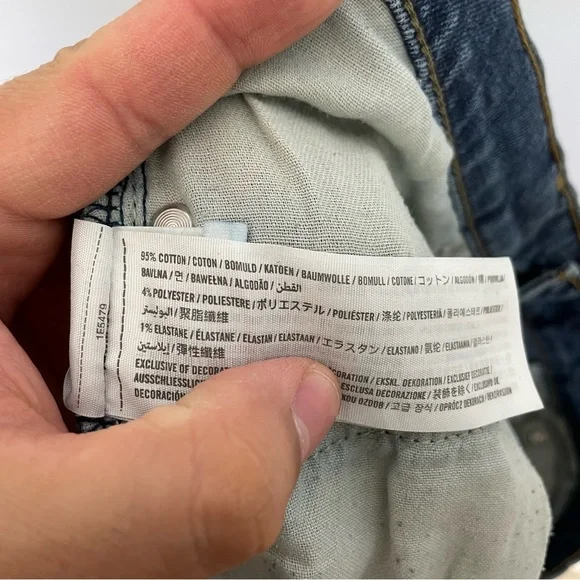 Abercrombie & Fitch Men's 31W 32L Rustin Athletic Slim Stretch Jeans - Picture 4 of 5